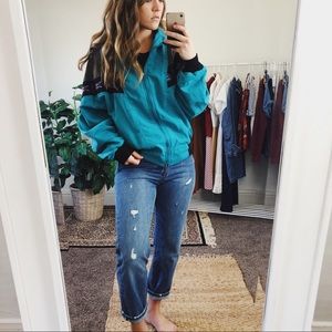 //VINTAGE// Southwestern Aztec Bomber Jacket